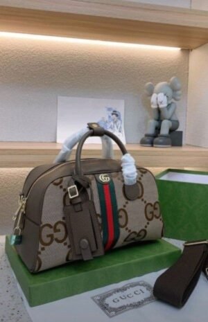 GUCCI GG OPHIDIA BOWLING BAG WITH BOX