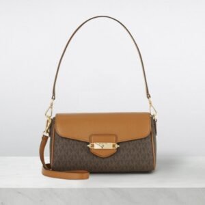 MICHAEL KORS  FLUER CROSSBODY BAG WITH OG BOX(BROWN)