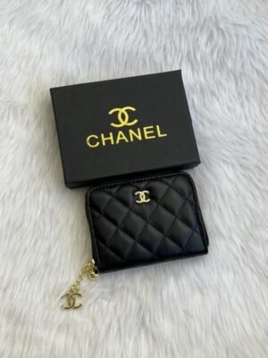 CHANEL_ ZIPPED MINI WALLET WITH BOX